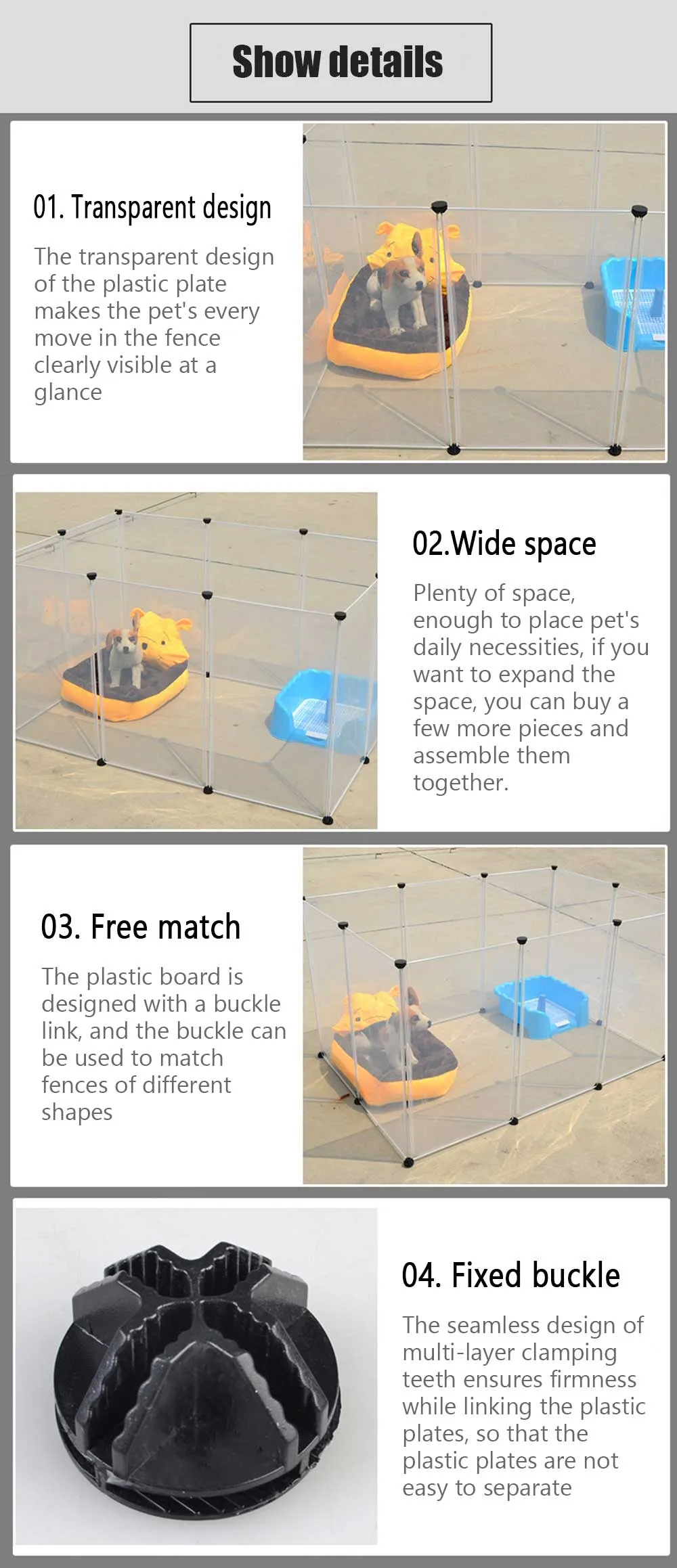 Foldable Multi Functional Dog Playpen