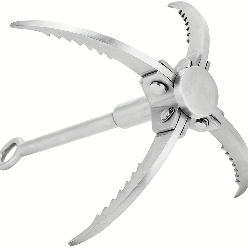 Foldable Steel Grappling Hook - 3 or 4 Claws Rock Climbing Survival Tool