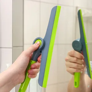 Foldable Wiper with Lock – Multipurpose Window &amp; Mirror Squeegee Tool(random color)
