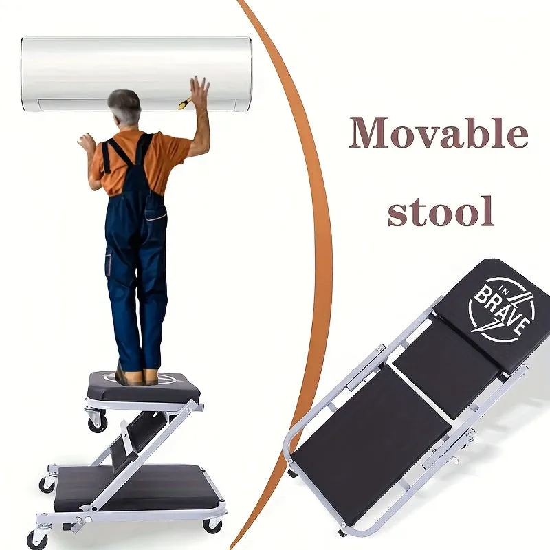 Foldable Z-Shaped Car Repair Creeper Seat