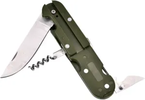 Folding Portable Stainless Steel Camping Picnic Fork Spoon Bottle Opener Tableware Travel Kit