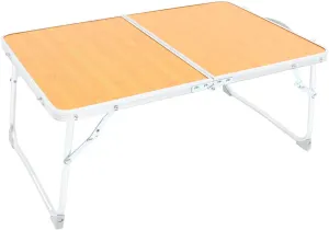 Folding Table for Bedroom Portable Bed Desk Sturdy Aluminum Multi-use Compact Storage