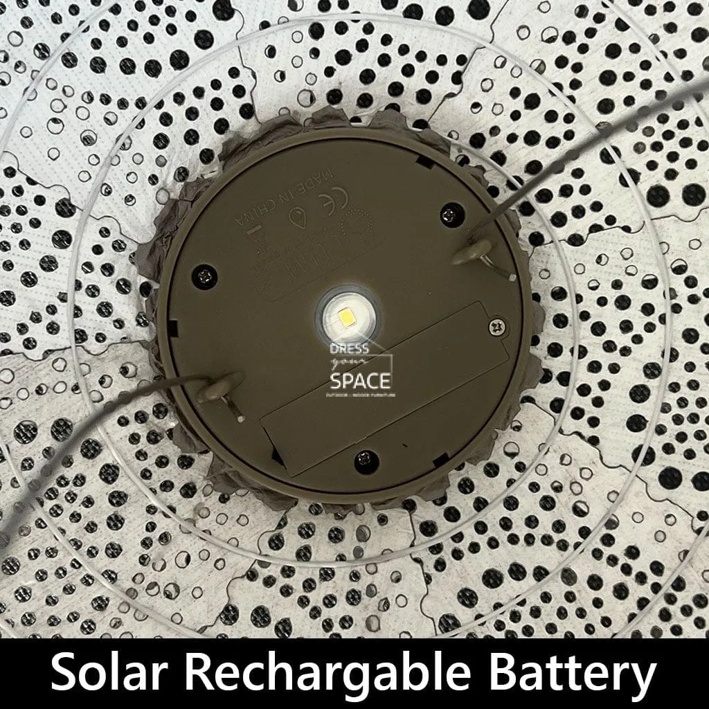 Folia Round 30 - Sage Green - Solar Lantern