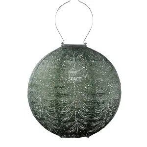 Folia Round 30 - Sage Green - Solar Lantern