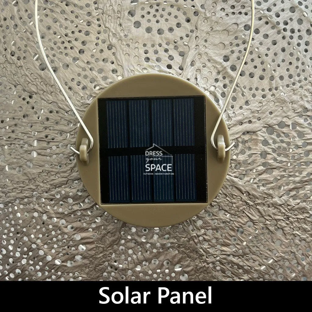 Folia Round 30 - Sage Green - Solar Lantern