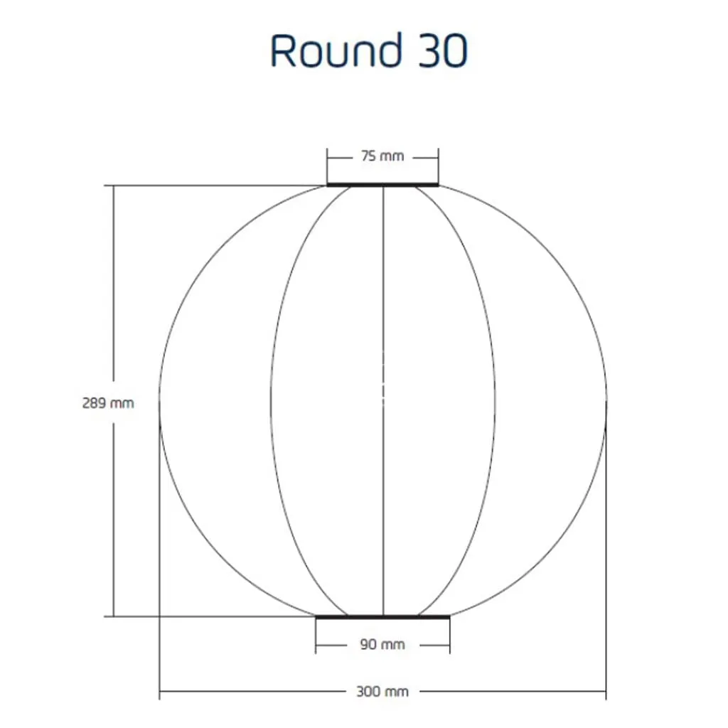 Folia Round 30 - Sage Green - Solar Lantern