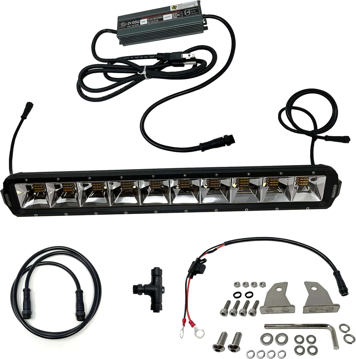 FOXPRO Mudcutter Bowfishing Lights 1 Additional Boat LED Light Remote Operated with Adjustable Color and Brightness Works with Mudcutter Light Kit