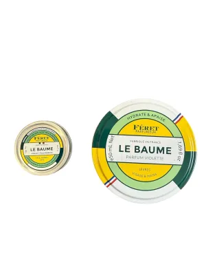 Féret Parfumeur Le Baume, Natural Multipurpose Moisturizing Balm, Face Lips and Body, Made in France (0.5 oz   1.7 oz, Violet)