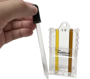 FryOilSaver Co. Fryer Oil Visual Test Kit, Two Color Analysis Deep Fryer Grease Visual Test Kit w/Eye Dropper, Monitor Frying Grease Quality for Kitchen, Restaurant, Food Truck - FC3017B FMP 538-1000
