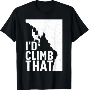 Funny Rock Climbing Art For Men Women Alpinism Rock Climber T-Shirt