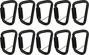 Fusion Climb Tacoma High Strength Auto-Lock Gold Steel Carabiner Clip 50kN for Heavy Duty, Construction, Roofing, Climbing, Camping, hammonk UIAA