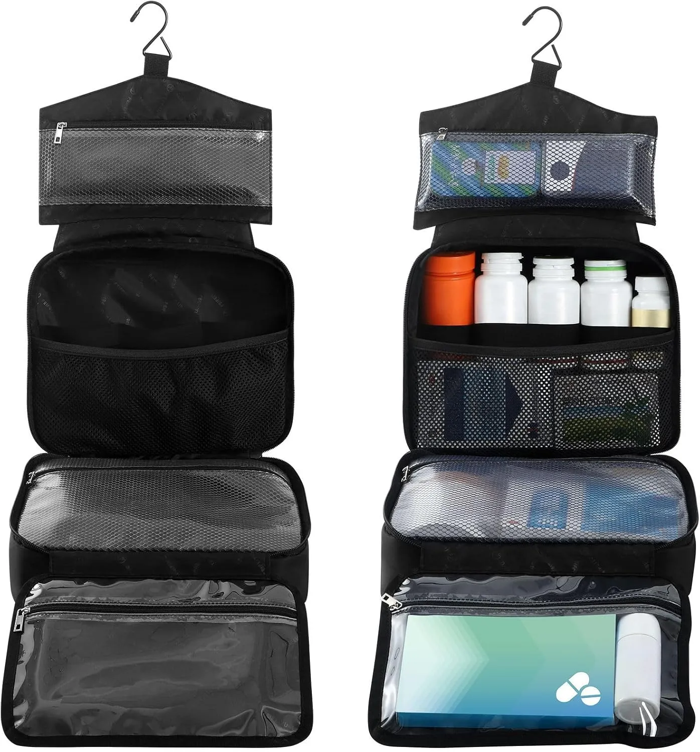 Fustylead Human Skeleton Holding A Steaming Cup Of Coffee About To Drink Large Medical Storage Bag with Zipper Empty First Aid Bag Trauma Kit for Traveling Hiking Camping Backpacking