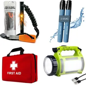 Future-proof Light Emergency Fire First All-in-One – Filter, Starter & Kit Exclusive with Water Aid, Survival SurvivorPure