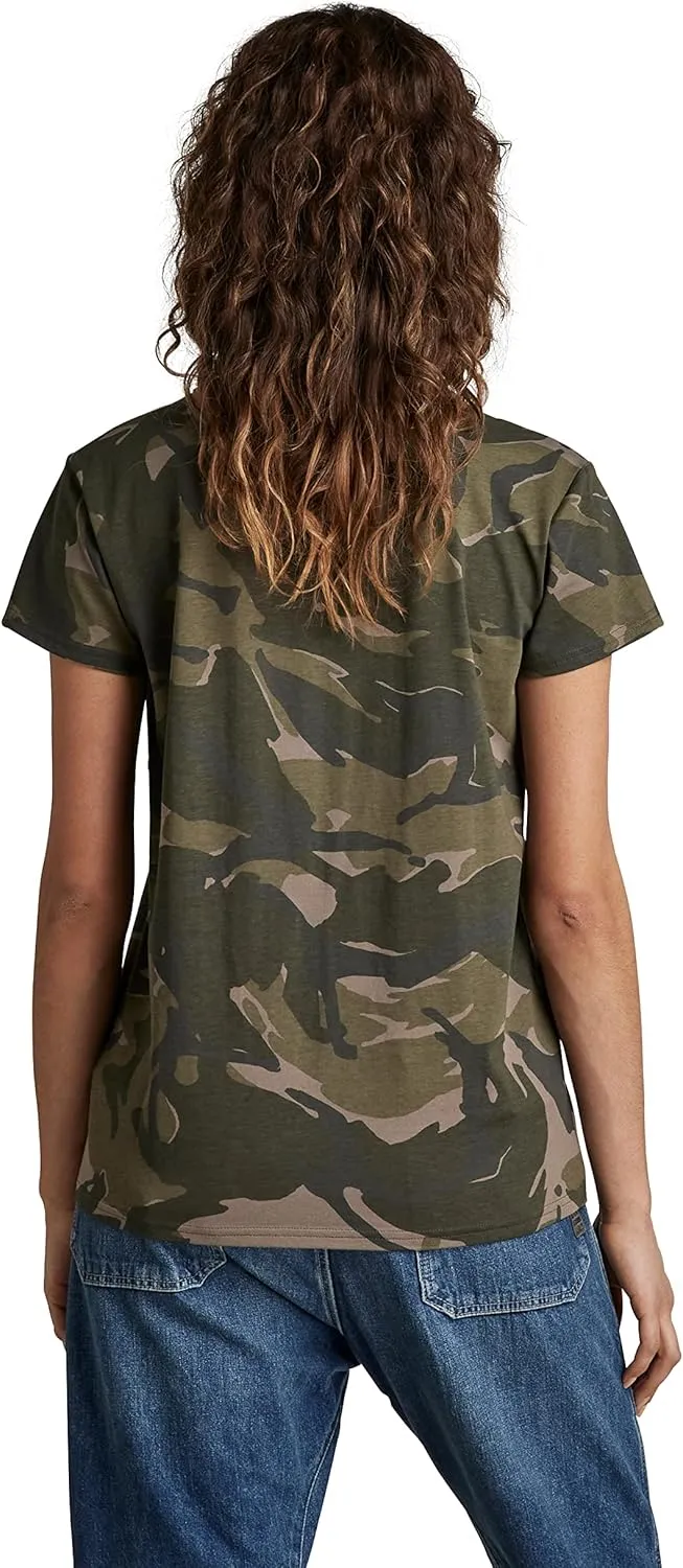 G-STAR RAW Women's Premium Graphic V-Neck Short Sleeve T-Shirt