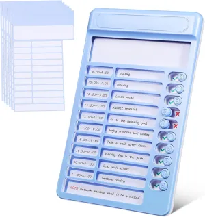 Gadpiparty Visual Reminder Board with Smooth Sliders Daily Planner Chart for Wall Desk Reward Punishment System Management Tool