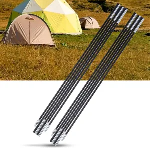 Gaeirt Awning Rod, Foldable Multi Sections Adjustable Camping Tent Pole for 1-2 Person Campin