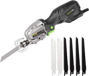 GALAX PRO reciprocating saw, 5.0 Amp Variable Speed Corded Reciprocating Saw, 3000spm, stroke length ½ Maximum cutting capacity 4 ½”， Used for wood cutting and metal cutting