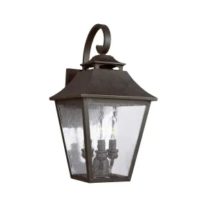 Galena 3 Light Large Wall Lantern | Sable