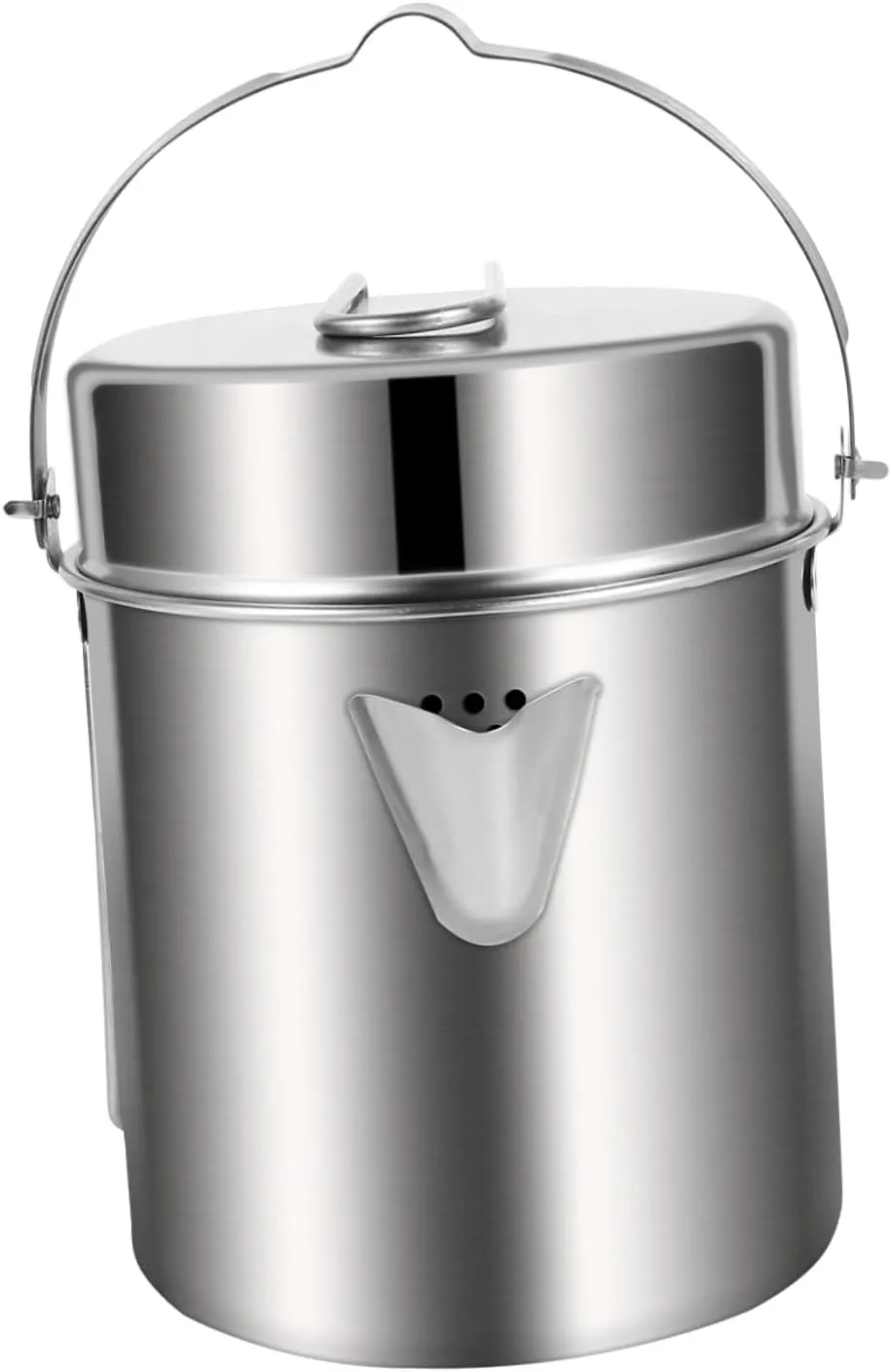 GALPADA 1set Stainless Steel Camping Pot Handle Lightweight Outdoor Cooking Pot for Hiking Backpacking and Picnics and Portable Design