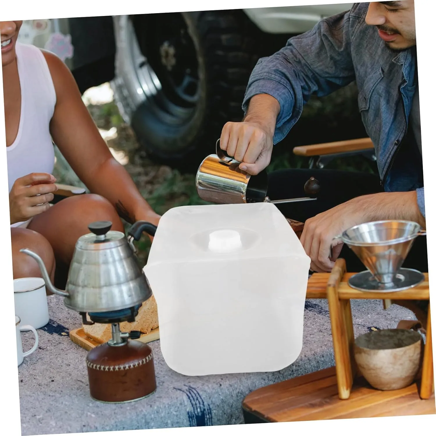 GALPADA Outdoor Water Storage Equipment Emergency Water Storage Water Container Water Jug with Spout Water