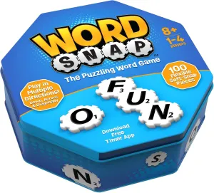 Game, Word Puzzle for Adults, Family, and Kids, Fun Game for Ages 8 , Travel Size, 1-4 Players