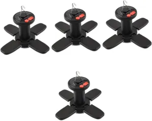 GANAZONO 4pcs Solar Tent Light USB Rechargeable Led Camping Light Brightness Solar Charging Power Bank Function for Outdoor Night Market Emergency Use