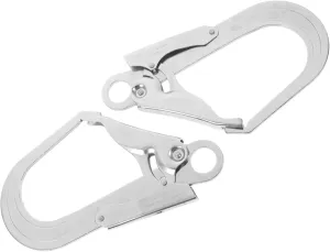 GANAZONO Heavy Duty Large Carabiner 2pcs Safety Locking for Climbing High Load Capacity