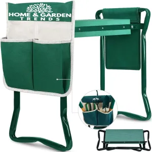 Garden Kneeler and Seat, Foldable Garden Stool Heavy Duty Gardening Bench for Kneeling and Sitting to Prevent Knee & Back Pain, Gardening Gifts for Women, Grandparents, Seniors, Mom & Dad