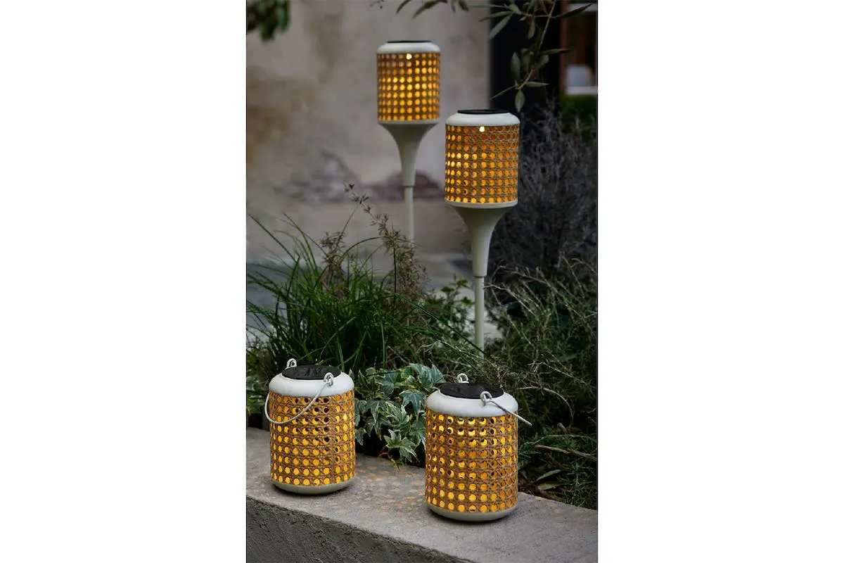 Garden Solar Ourdoor Light | Wicker Look | Set of 4