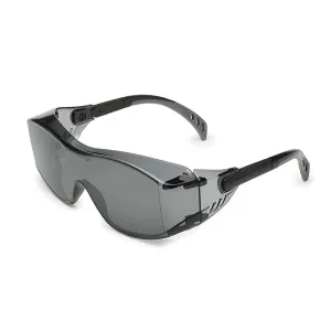 Gateway Safety 6983 Cover2 Safety Glasses Protective Eye Wear - Over-The-Glass (OTG), Gray Lens, Black Temple, 10 Pair
