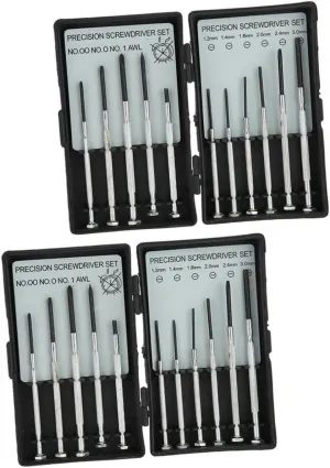 Gatuida 2sets Mini Precision Screwdriver Kit for Watch Repair Lightweight and Household Screwdrivers for Eyeglasses Electronics and Small Maintenance Tasks