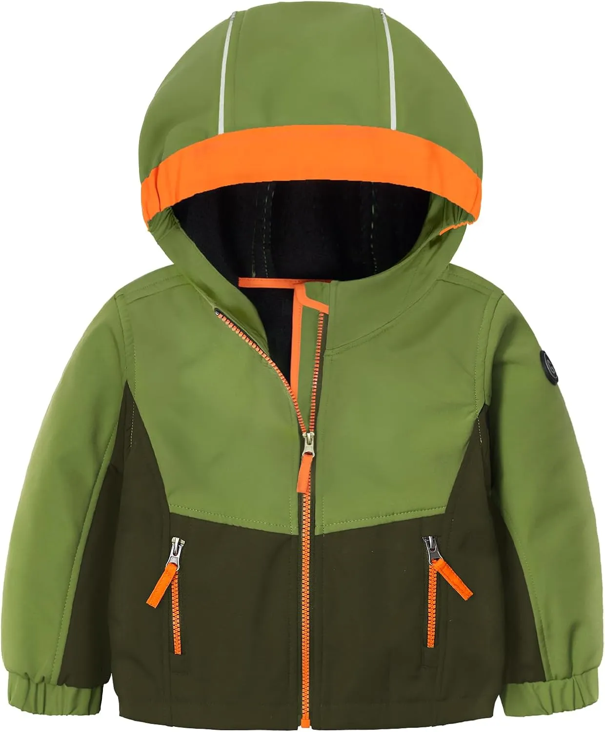 GEMYSE Toddler Boys Jacket Waterproof Baby Kids Windbreaker Jacket Fleece Toddler Coat Spring Fall Outerwear