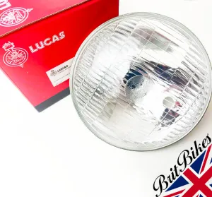 GENUINE LUCAS CLASSIC CAR MOTORBIKE 7" BPF HEADLAMP BEAM UNIT WITH PILOT 516812