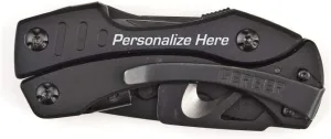 Gerber Crucial, Black - Custom Laser Engraved Multi-Tool