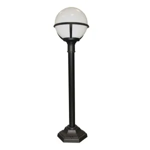Glenbeigh 1 Light Pillar Lantern | Black