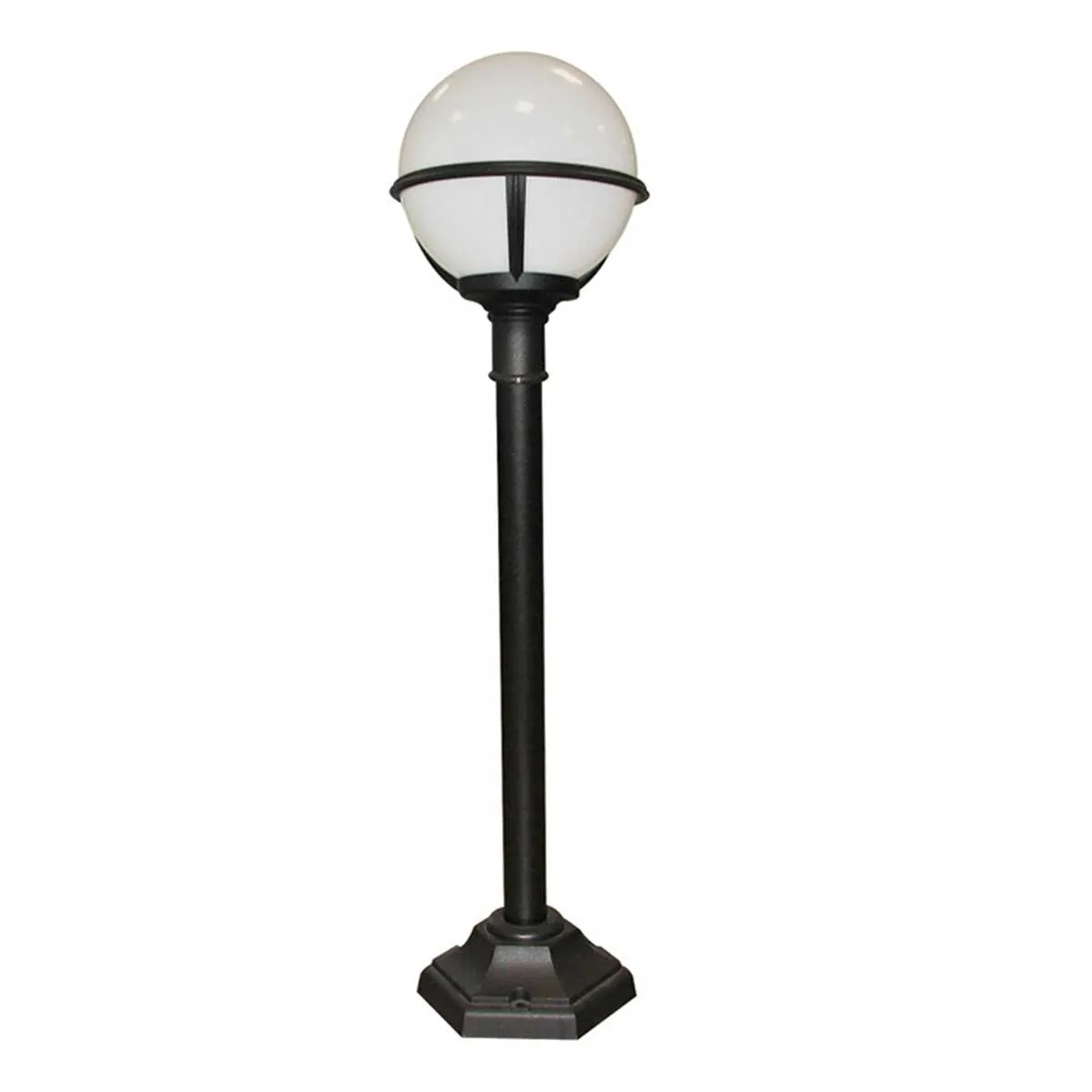 Glenbeigh 1 Light Pillar Lantern | Black