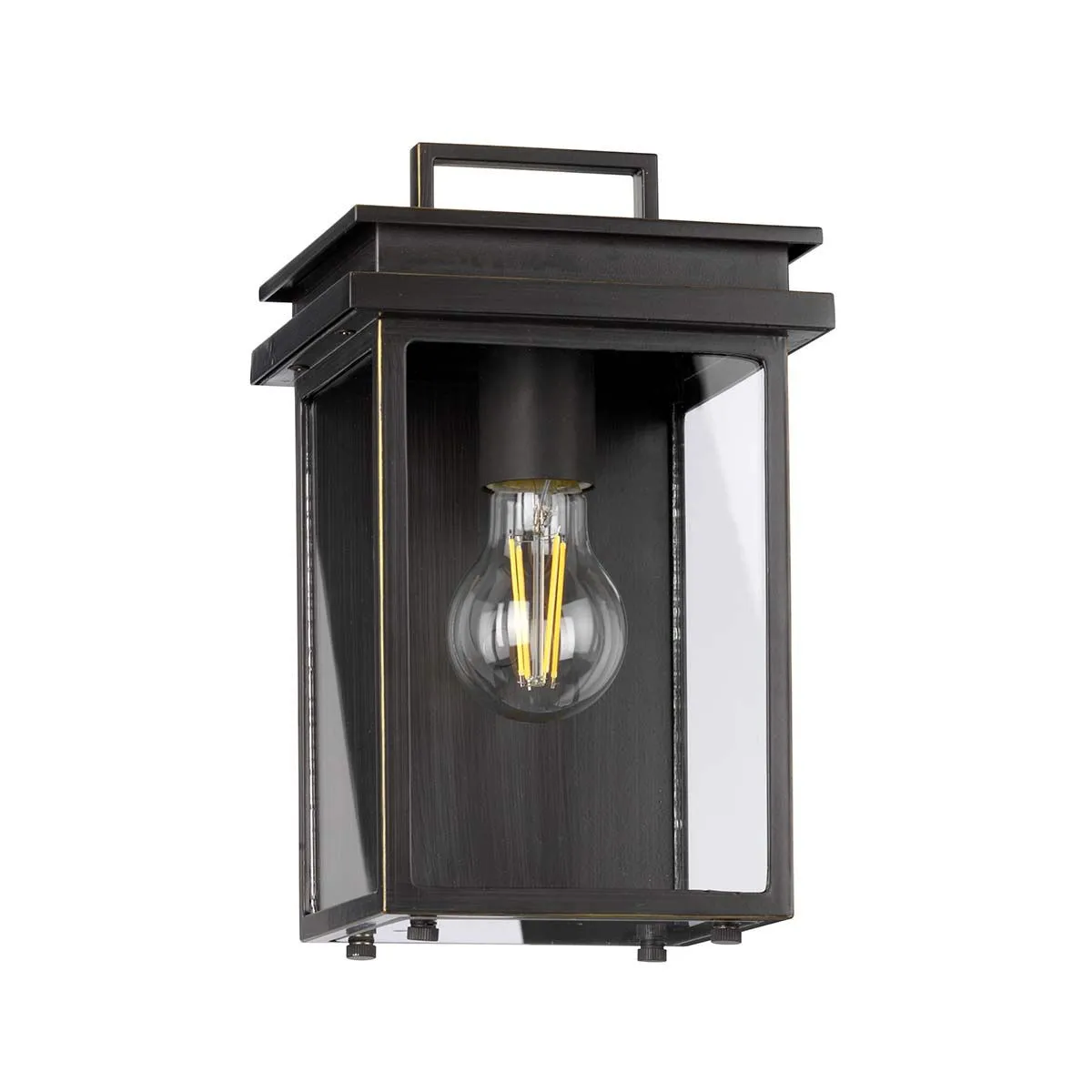 Glenview 1 Light Wall Lantern | Antique Bronze