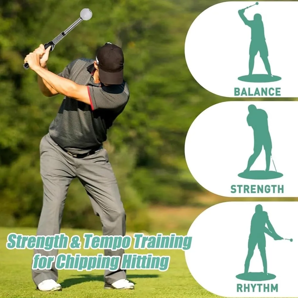 Gloryboom Telescopic Club, Telescopic Golf Swing Grip Trainer, Retractable Golf Swing Training Aid, Golfs Speed Practice Trainer Aid, Outdoor Golfs Accessories for Strength & Tempo Training