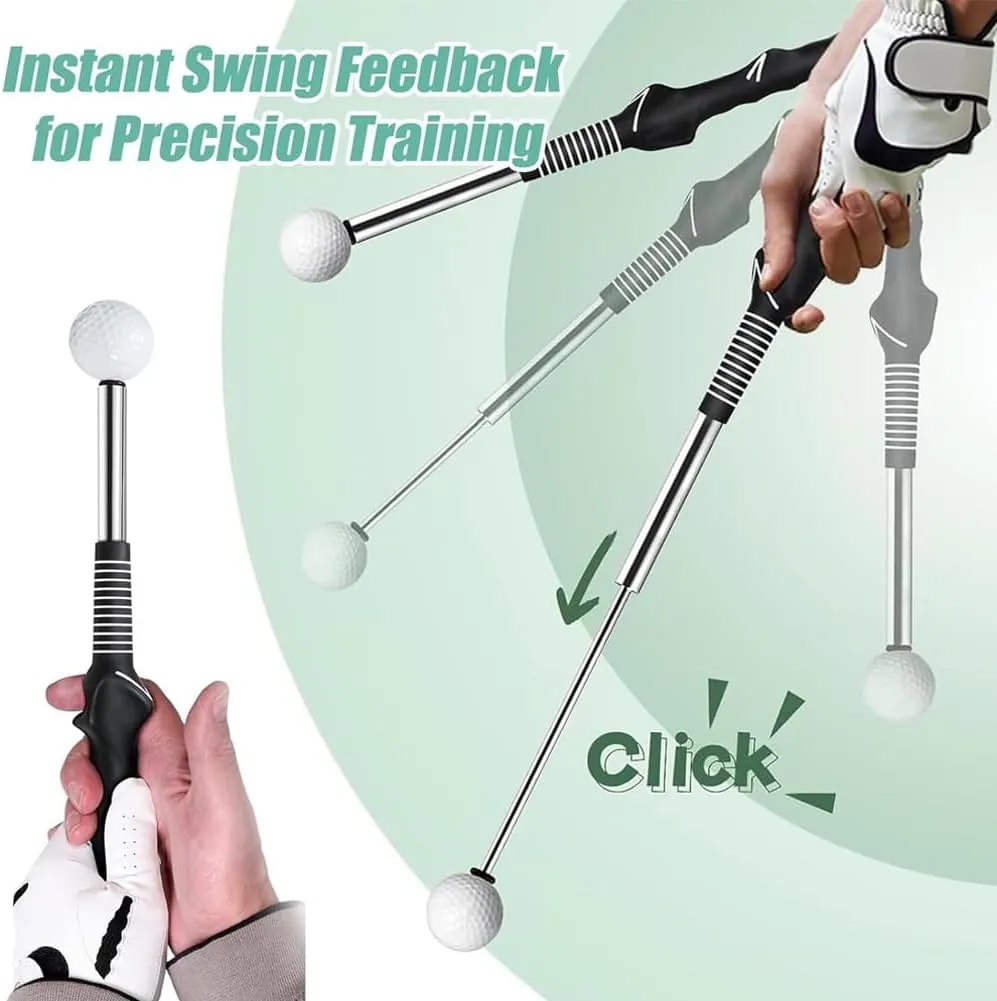 Gloryboom Telescopic Club, Telescopic Golf Swing Grip Trainer, Retractable Golf Swing Training Aid, Golfs Speed Practice Trainer Aid, Outdoor Golfs Accessories for Strength & Tempo Training