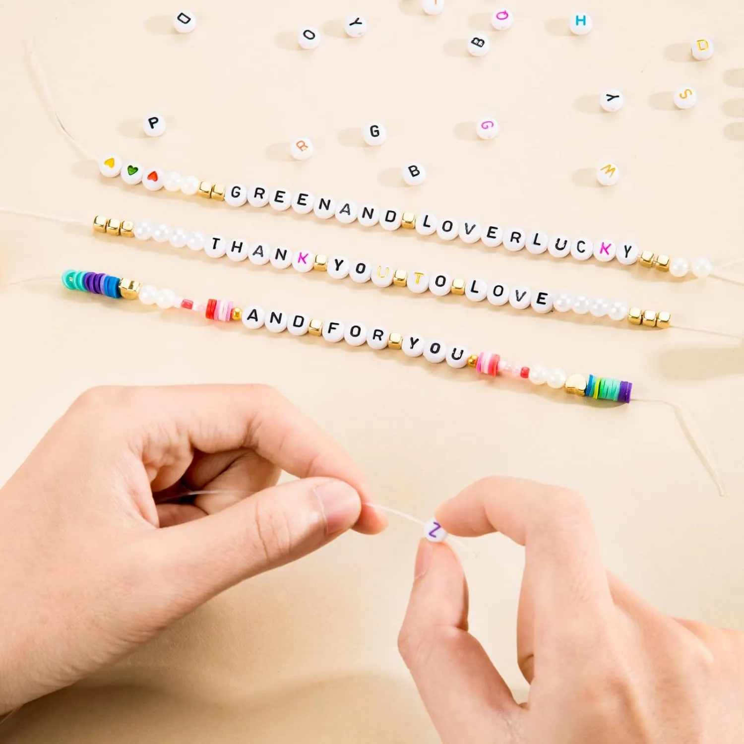 Goldwise Friendship Bracelet Kit 4 Boxes-13056 Pcs 72 Colors Bracelet Making Kits with Clay Beads, 7200 Pcs Glass Seed Beads and 3 Styles Letter Beads with Charms for Bracelet Making Gift