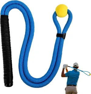 Golf Rope Swing Trainer Swing Bat Training Aid Golf Swing Trainers Golf Speed Practice Equipment Accessories Golf Teaching Training Aid for Club Practice Swing Corrector Warm-up Trainer