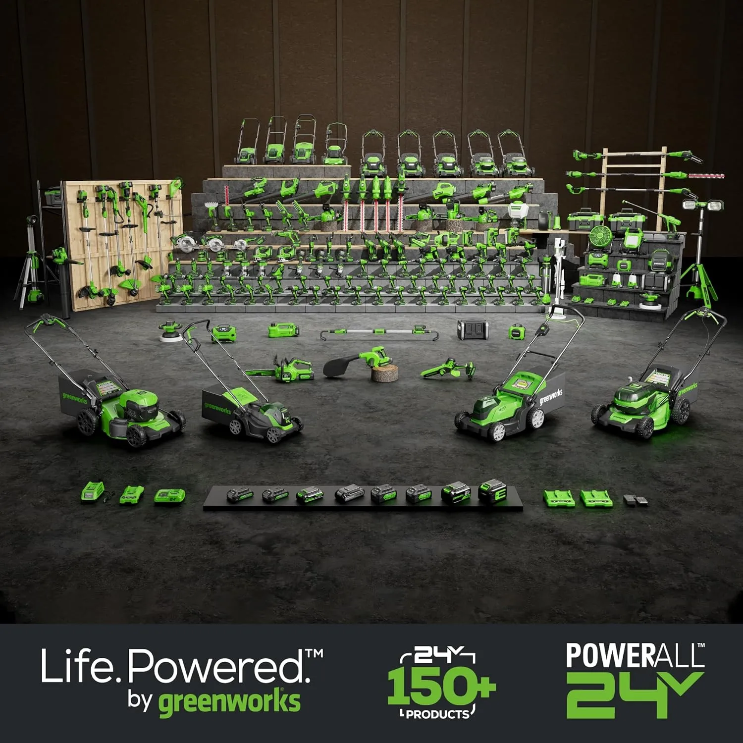 Greenworks 24V Brushless (1-1/8") Cordless Reciprocating Saw (2,700 SPM), 4.0Ah USB Battery and Charger Included