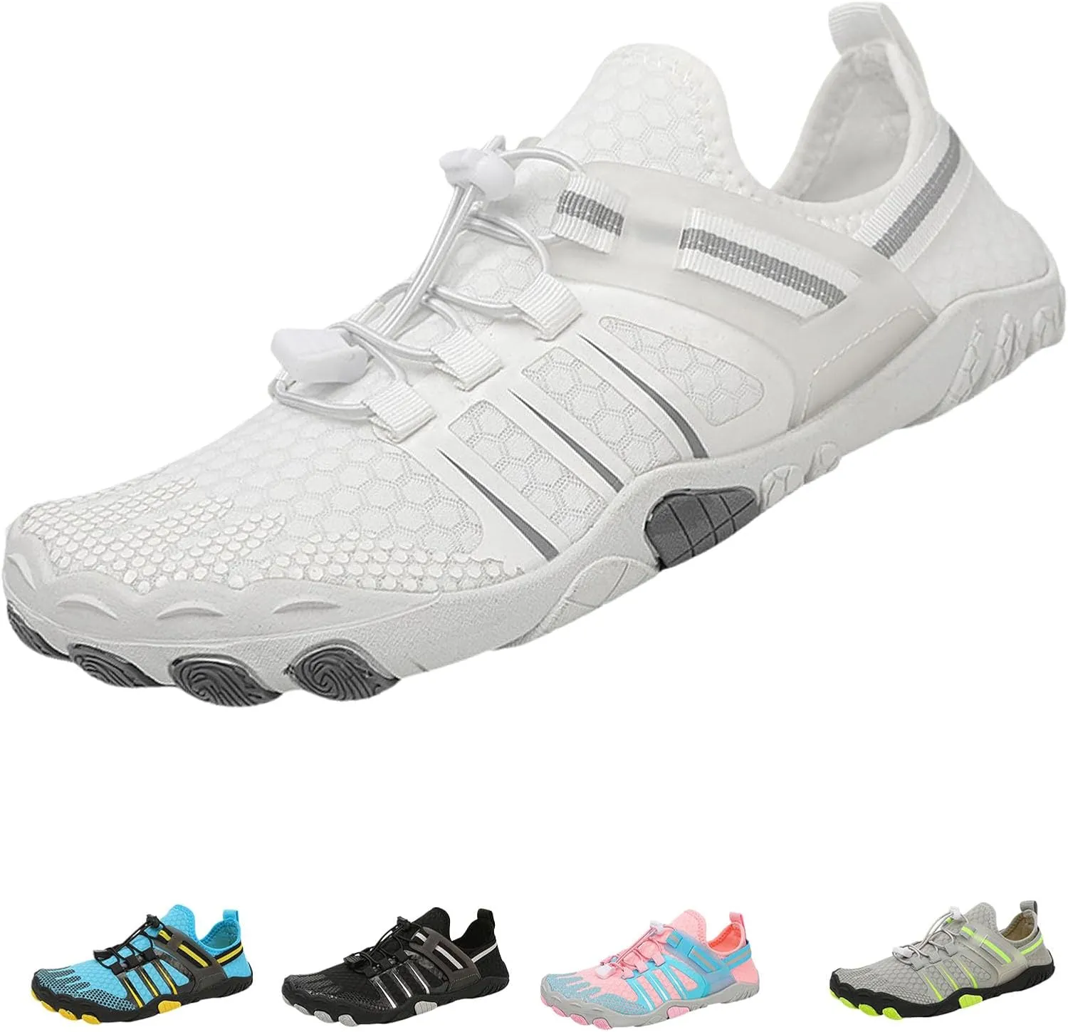 Grounded Footwear for Women Men, Barefoot Shoes Non-Slip Wide Toe, Hike Lightweight Drop Zero Quick-Dry Breathable