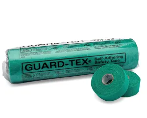 Guard-Tex® 1" Utility Wrap – 12-Roll Pack – Cohesive, Adhesive-Free Tape for Fingers, Tools, First Aid & More – Flexible, Tear-by-Hand, Water-Resistant - Green
