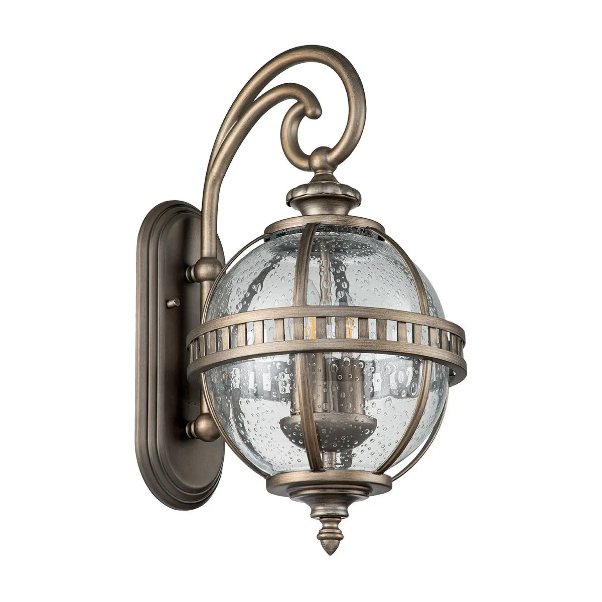 Halleron 2 Light Wall Lantern | Burnished Bronze