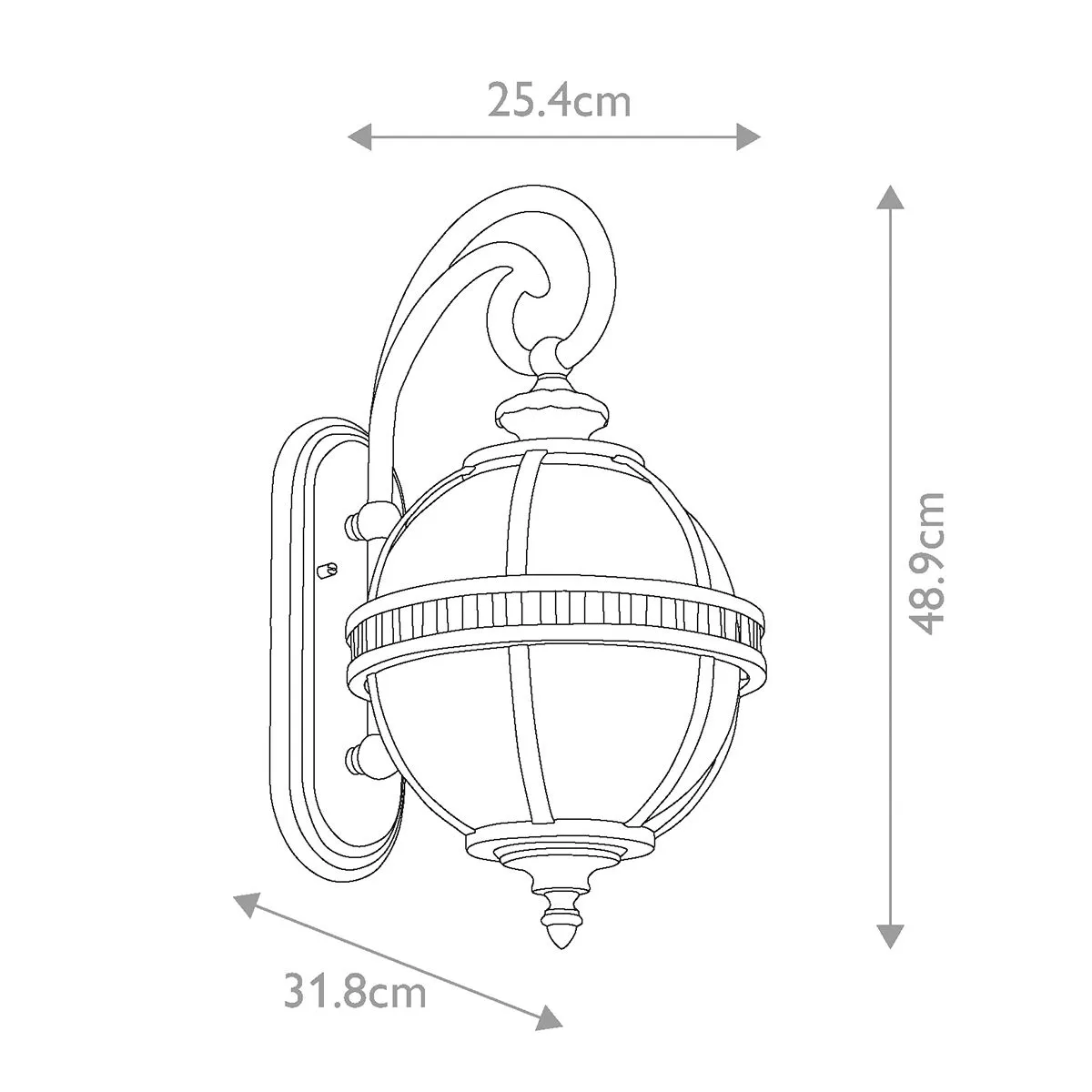 Halleron 2 Light Wall Lantern | Londonderry