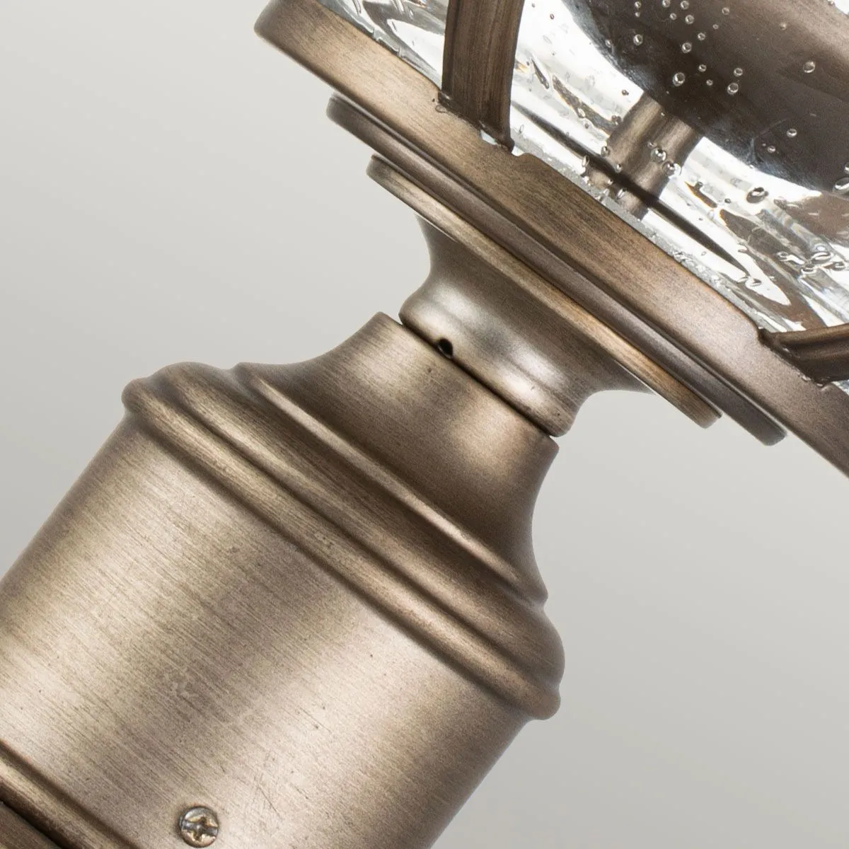 Halleron 3 Light Pedestal Lantern | Burnished Bronze