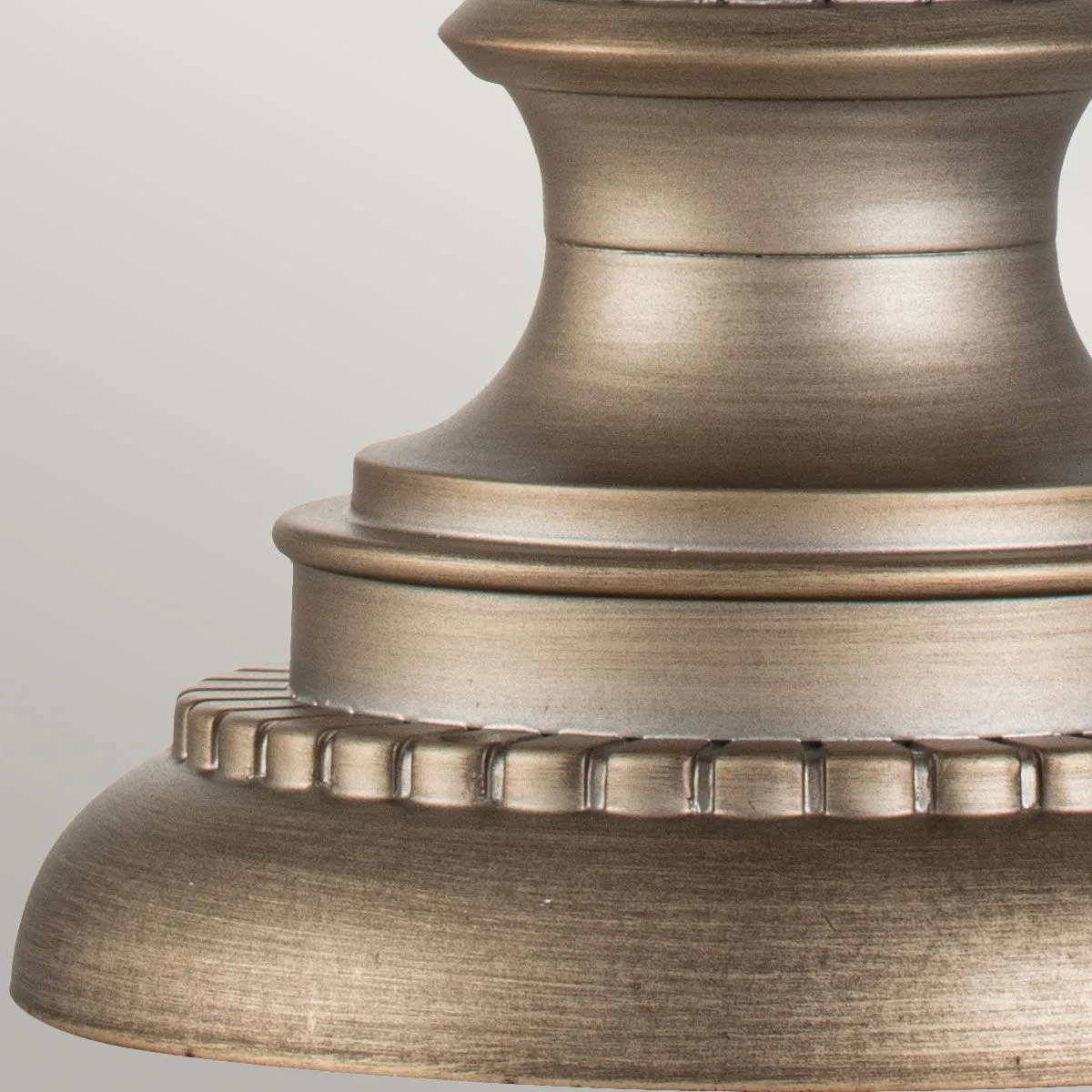 Halleron 3 Light Pedestal Lantern | Burnished Bronze