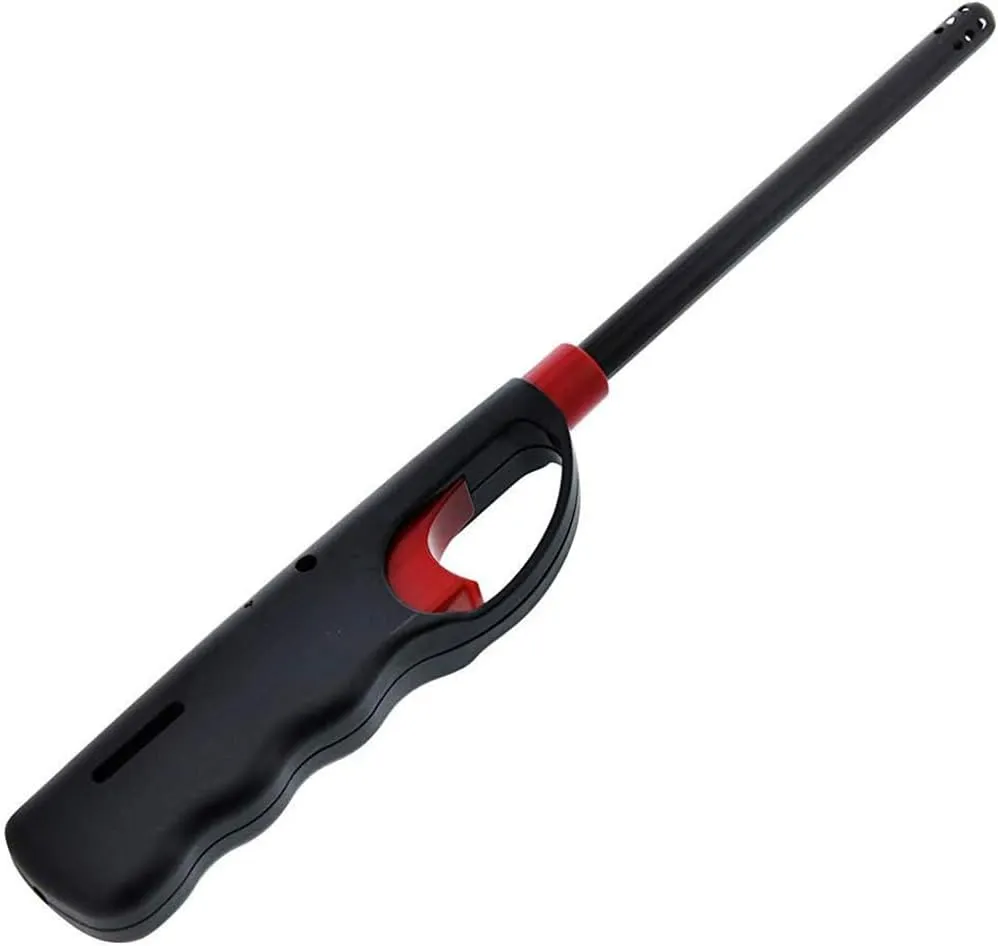 Handi Flame BBQ Grill Click Lighter Refillable Butane Gas Candle Fireplace Kitchen Stove Wind Resitent Long Stem (144 Count)