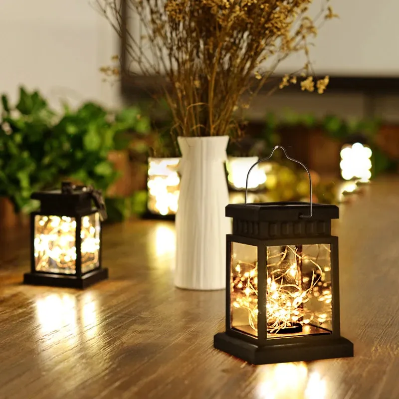 Hanging Solar Lantern LED Lights, Waterproof Exterior Courtyard and Garden Decor, Solar Night Light for Home and Outdoor Use
